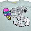 חולצת פאייטים מתחלפים סנופי עם גלידה בנות 4-10