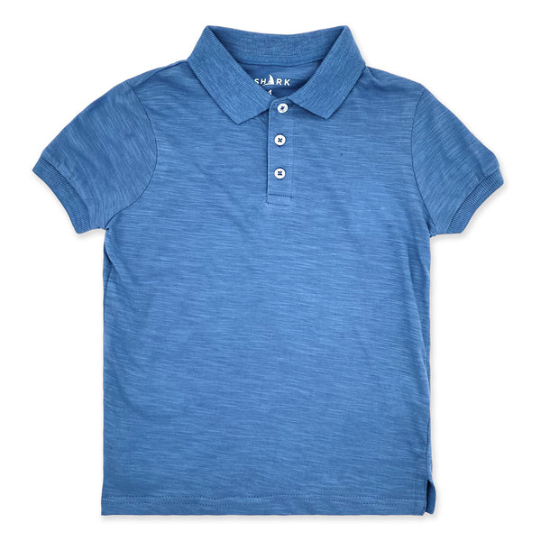 מארז חולצות צווארון פולו בד סלאב כחול-לבן-מנטה בנים 4-18
