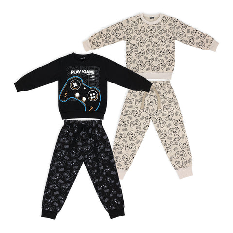 זוג פיג'מות פוטר מודפסות