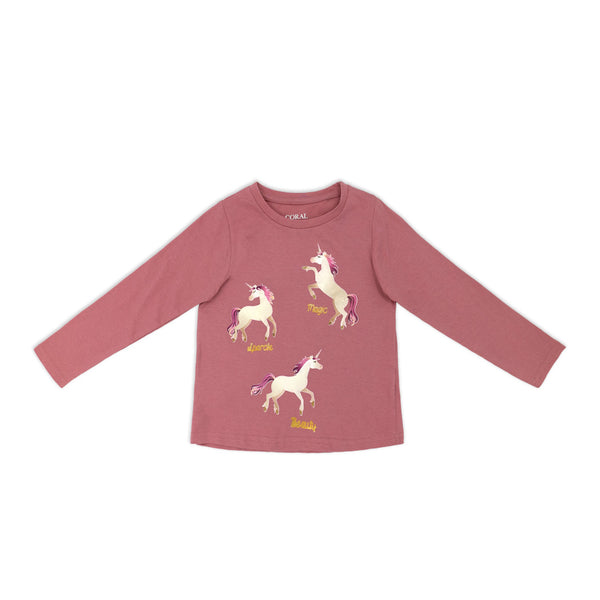 חולצת מודפסת חדי קרן