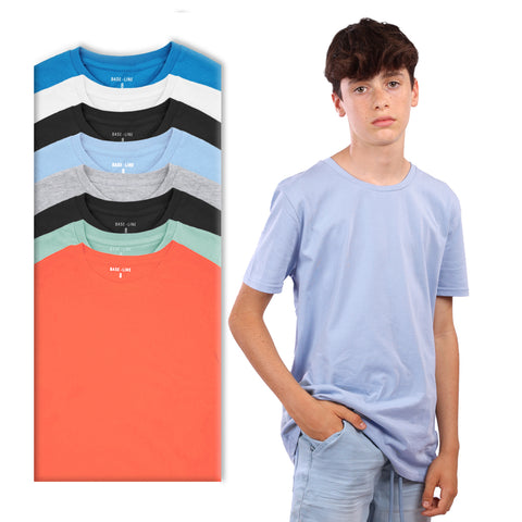 מארז 8 חולצות חלקות צווארון ניקי בנים