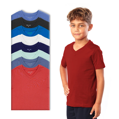 מארז 8 חולצות צווארון וי