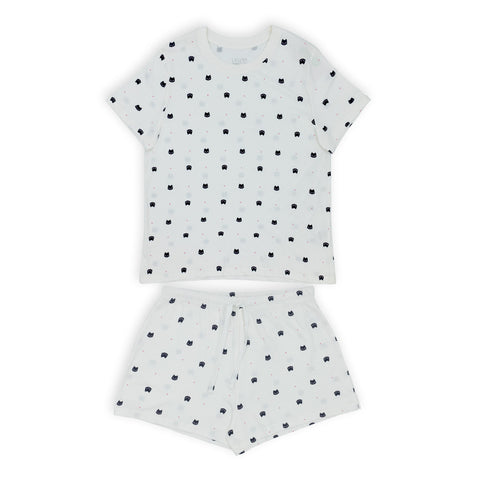 פיג'מה מודפסת חתולים