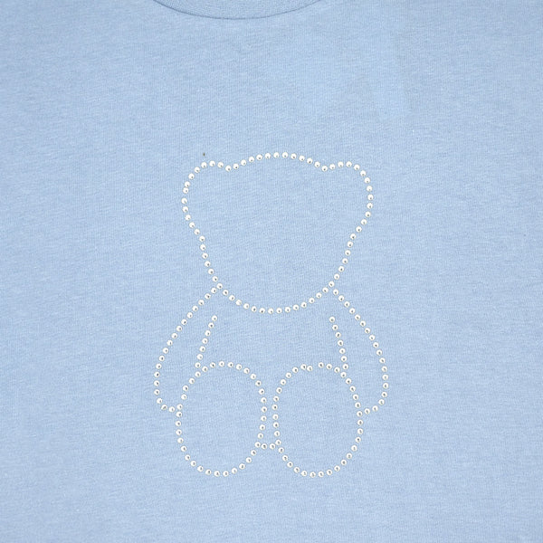 חולצה עם אפליקציית ניטים דובי