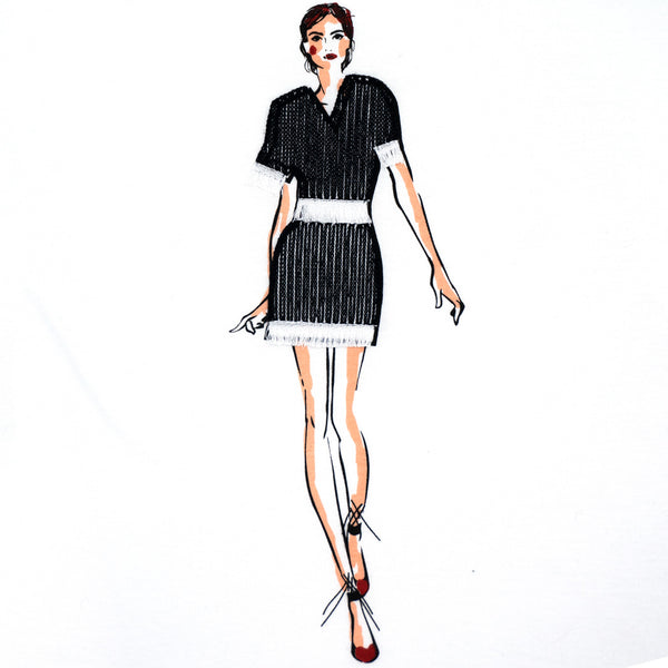 חולצה מודפסת עם אפליקציה