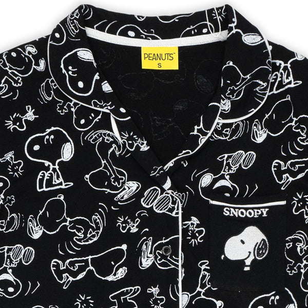 פיג'מה מודפסת סנופי