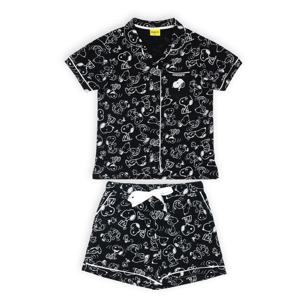 פיג'מה מודפסת סנופי