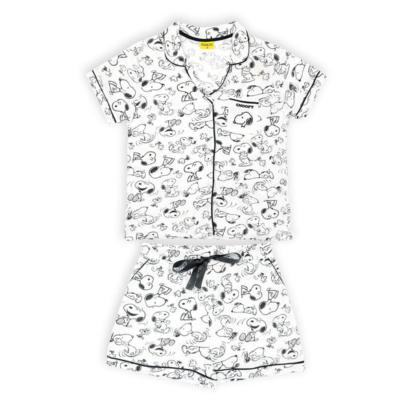 פיג'מה מודפסת סנופי