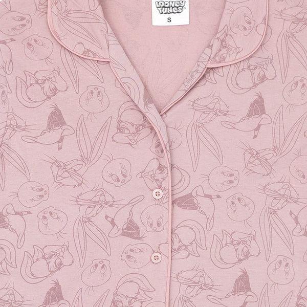 פיג'מה מודפסת לוני טונס