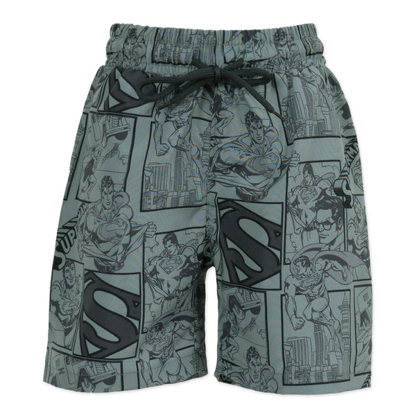 מכנסי גלישה הדפס סופרמן אולאובר בגד ים בנים 4-10