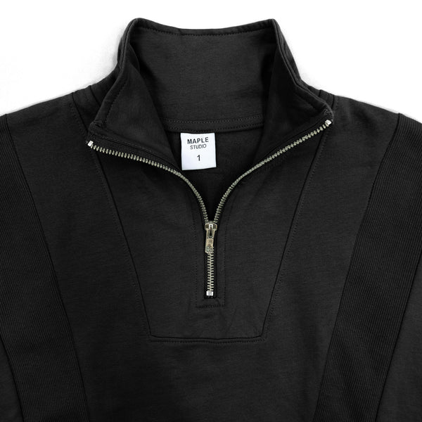 חולצת פרנץ' טרי צווארון רוכסן נשים