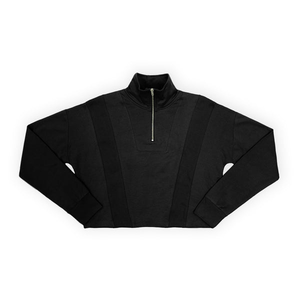 חולצת פרנץ' טרי צווארון רוכסן נשים