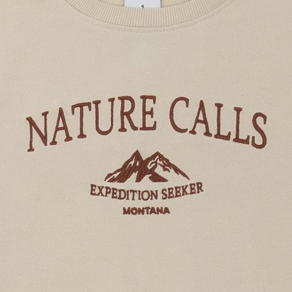 סווטשירט עם רקמה Nature Calls נשים