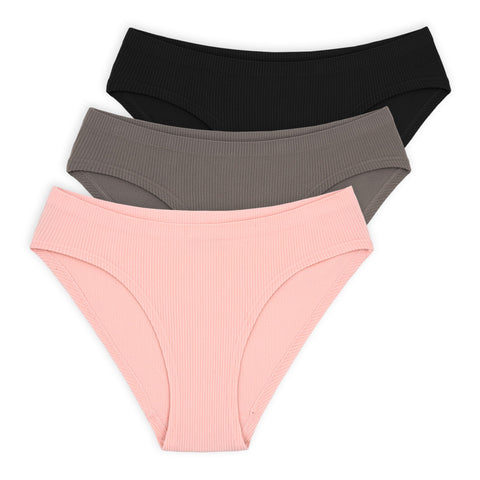 מארז 3 תחתוני ריב ביקיני ללא תפר