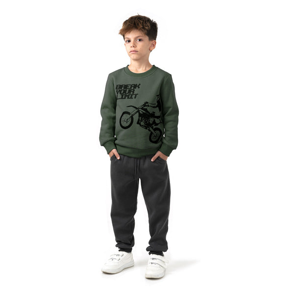 מארז 3 חליפות פוטר אפור-קרם-ירוק-שחור בנים