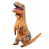 תחפושת מתנפחת דינוזאור חום מידת ילדים