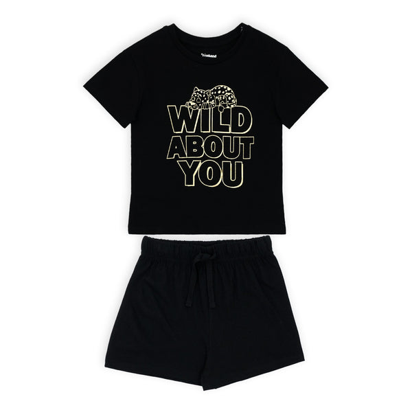 זוג פיג'מות אוברסייז מודפסות