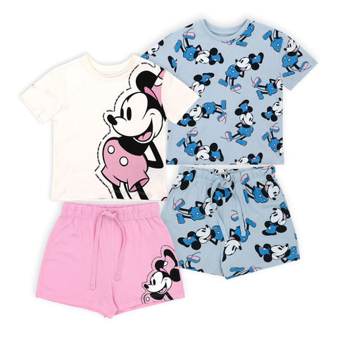 זוג פיג'מות אוברסייז מודפסות מיקי מאוס