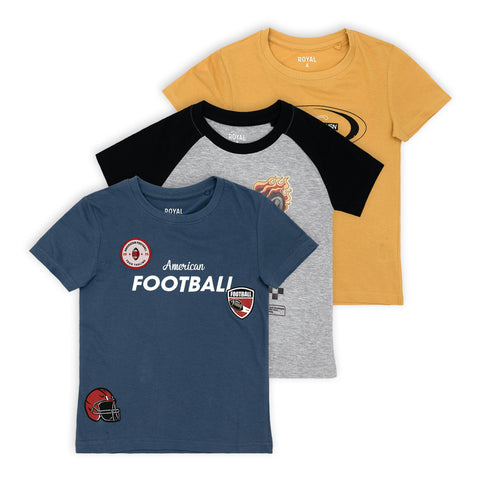 מארז 3 חולצות מודפסות