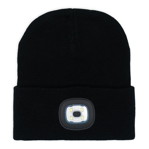 כובע סרוג עם פנס