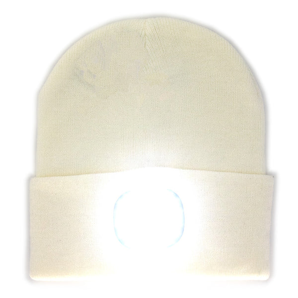 כובע סרוג עם פנס