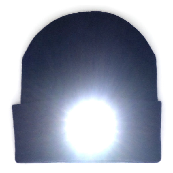 כובע סרוג עם פנס