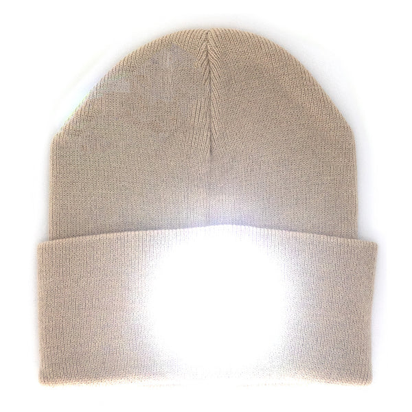 כובע סרוג עם פנס