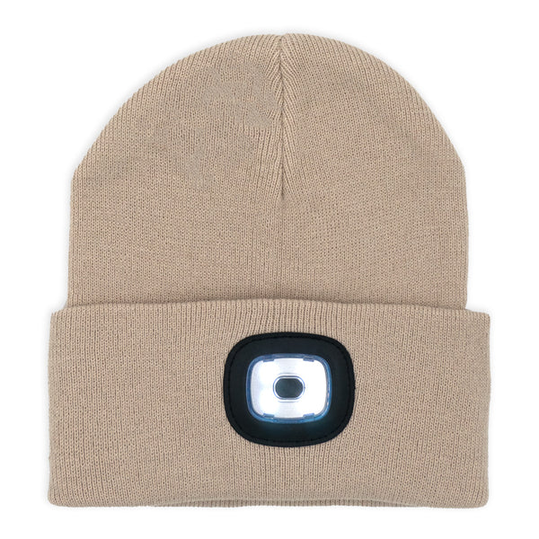 כובע סרוג עם פנס