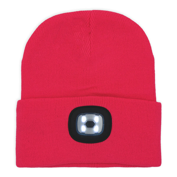 כובע סרוג עם פנס