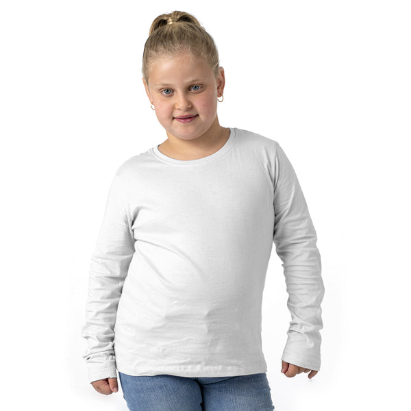 מארז 6 חולצות בית ספר ארוכות צווארון עגול