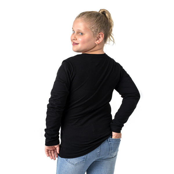 מארז 6 חולצות בית ספר ארוכות צווארון עגול