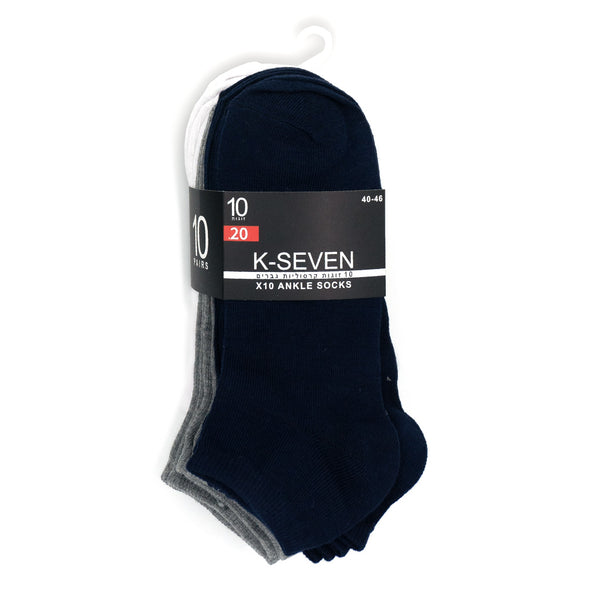 מארז 10 זוגות גרבי קרסוליות נמוכות