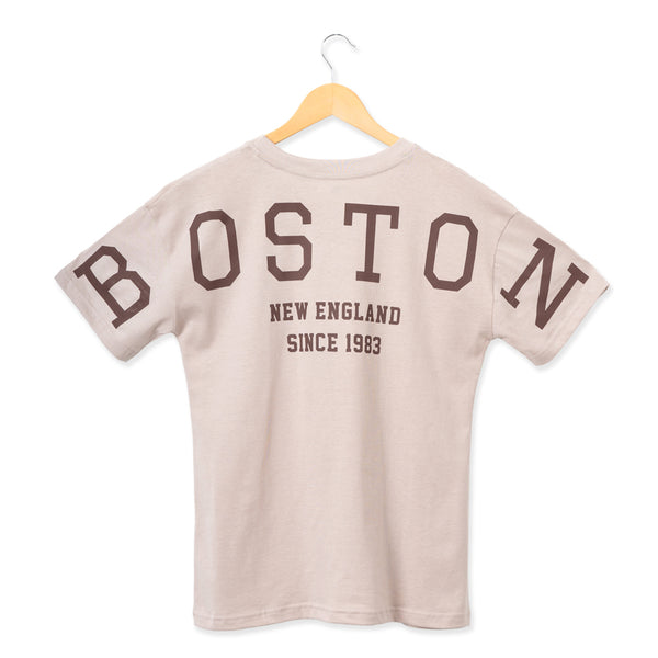 חולצה עם הדפס דו צדדי Boston נשים 1-2