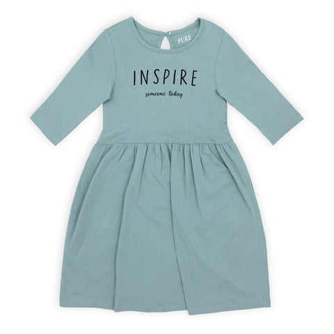 שמלה מודפסת Inspire שרוול 3/4