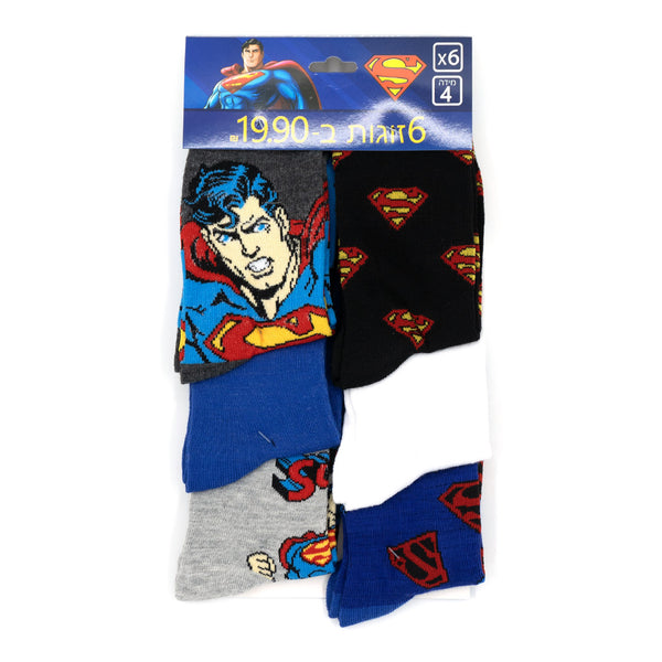 מארז 6 גרבי סופרמן