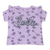 זוג חולצות עם לוגו Barbie שחור סגול תינוקות בנות