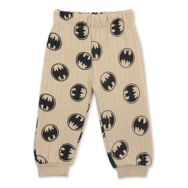 חליפת קווילט הדפס לוגו באטמן תינוקות בנים