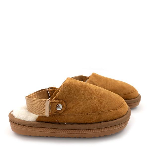 כפכפי פרווה עם רצועה