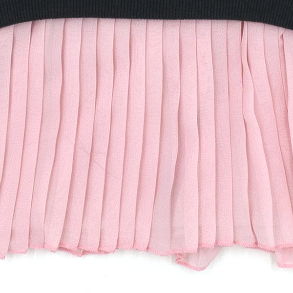 שמלה משולבת חצאית פליסה באגס באני בנות ופעוטות