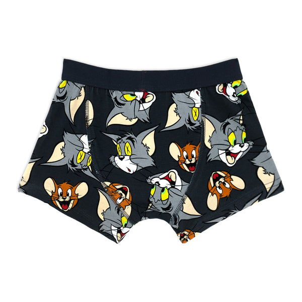 שני תחתוני בוקסר מודפסים עם גומי חיצוני