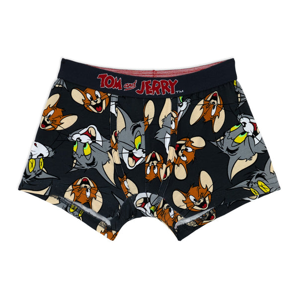 שני תחתוני בוקסר מודפסים עם גומי חיצוני