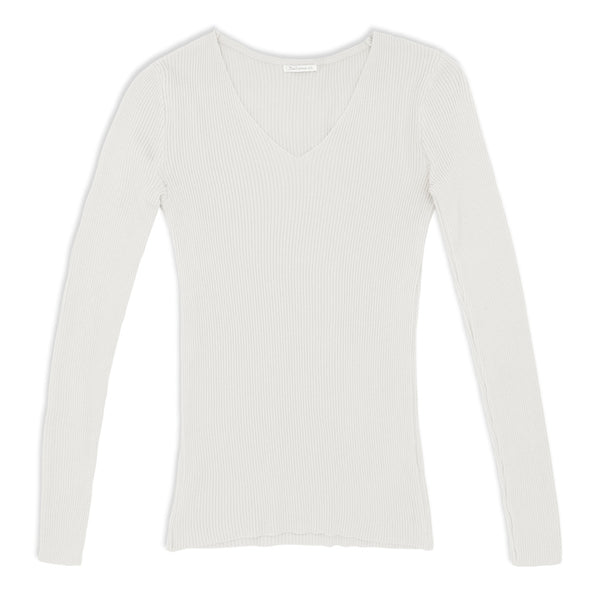 סריג ריב צווארון וי