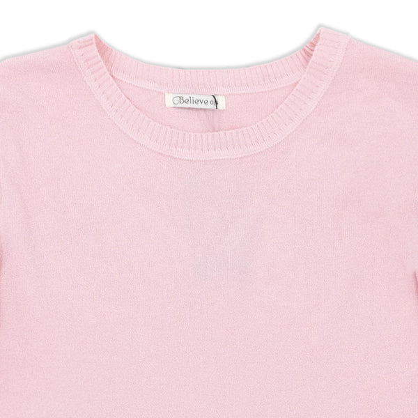 סריג צווארון ריב עגול