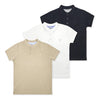 מארז 3 חולצות פולו צווארון סיני קאמל-שחור-לבן בנים 12-18