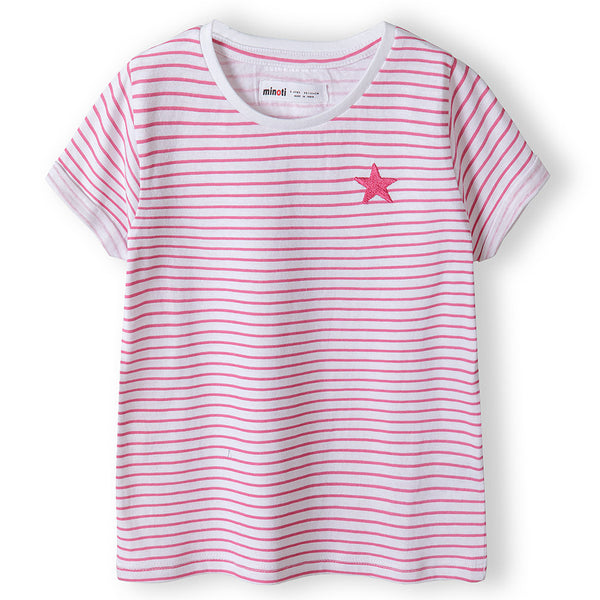 מארז 4 חולצות מינוטי עם רקמת כוכב בנות 3-14Y
