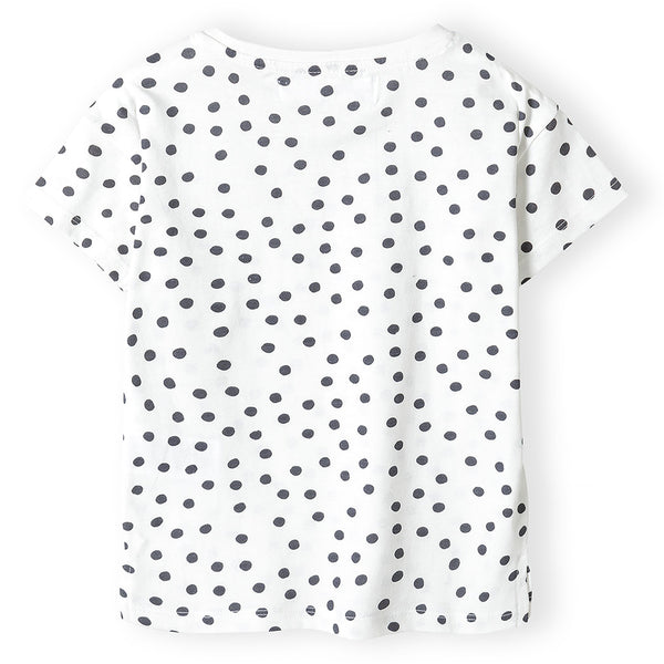 שלישיית חולצות מינוטי לבן-אפרסק בנות 4-8Y