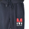 מכנס פוטר מעוצב עם אפליקציה M Match בנים 6-16