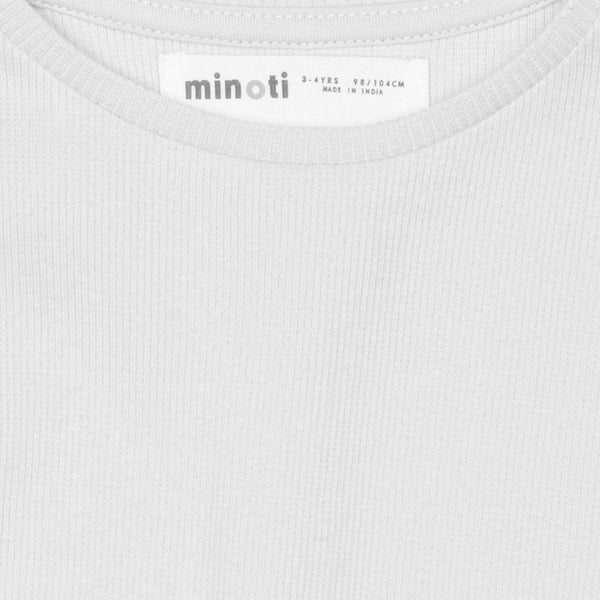 חולצת בסיס ריב ילדות מינוטי בצבעים בנות 8-14Y