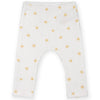 שני מכנסי ריב מינוטי בז'-לבן תינוקות 6-12M