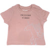 שלישיית חולצות בנות מודפסות תינוקות 6-12M